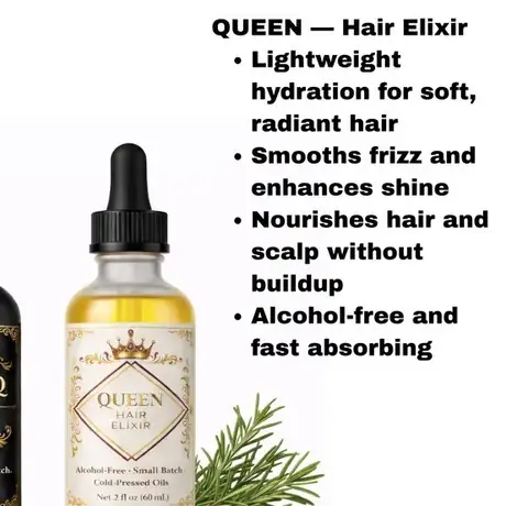Queen Hair Elixir bottle